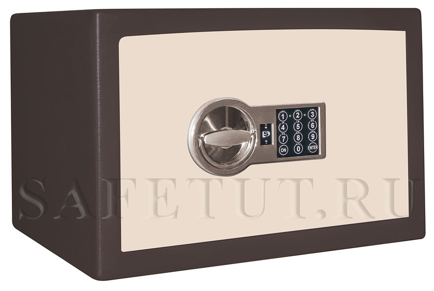 Взломостойкий сейф ASK-30 ЕL LUX для дома или офиса с внутренней мягкой отделкой экокожей.