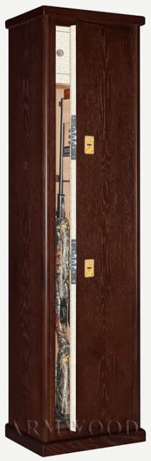 Элитный оружейный сейф в дереве Armwood-55.074 LUX (один из многих вариантов дизайна)