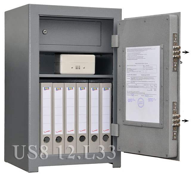 Универсальный сейф для документов, пистолетов, боеприпасов US8 12.L33