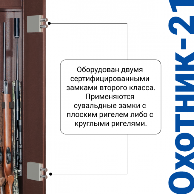 Оружейный шкаф Охотник-21