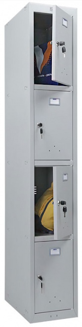 Металлический шкаф для раздевалок ПРАКТИК ML 14-30 (базовый модуль)