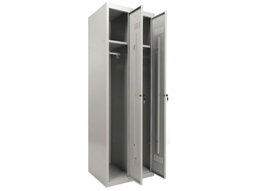 Металлический шкаф для одежды ML 21-60 (ML-11-30 + ML-01-30)